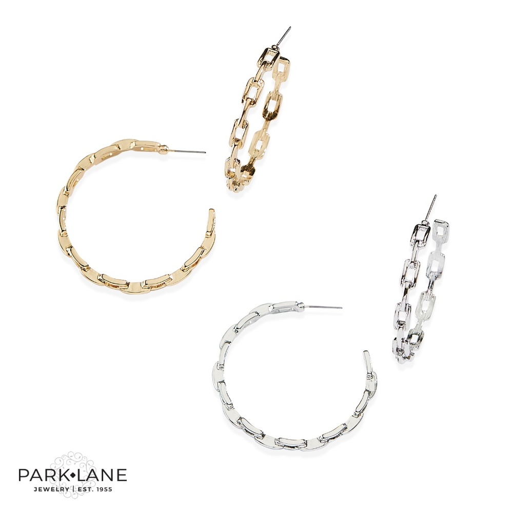 NWT 💎 Hoop Earrings 💎 Chantel - Silver